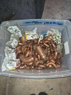 Copper plumbing fittings
