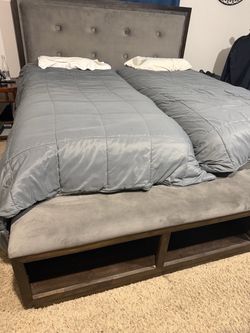 Standard Kind Bed frame with cubbies