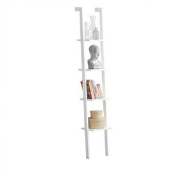 Haotian ladder-type wooden shelf, standing bookshelf