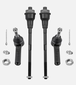 New 4pc Tie Rod End Kit for 99-06 Silverado Tahoe Yukon Suburban ES3488 ES3493
