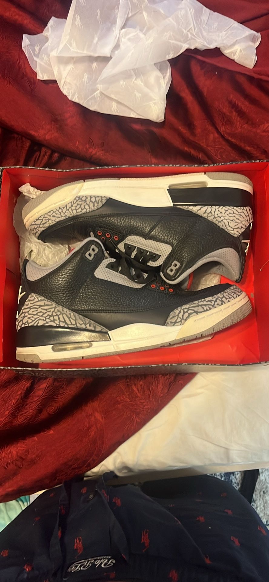 Jordan Cement 3s 2018 Size 12