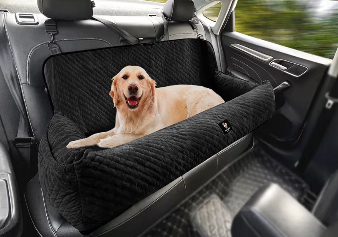 Cama grande de perro para asiento de auto