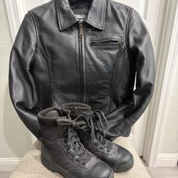 Women’s Motorcycle Jacket/Boots
