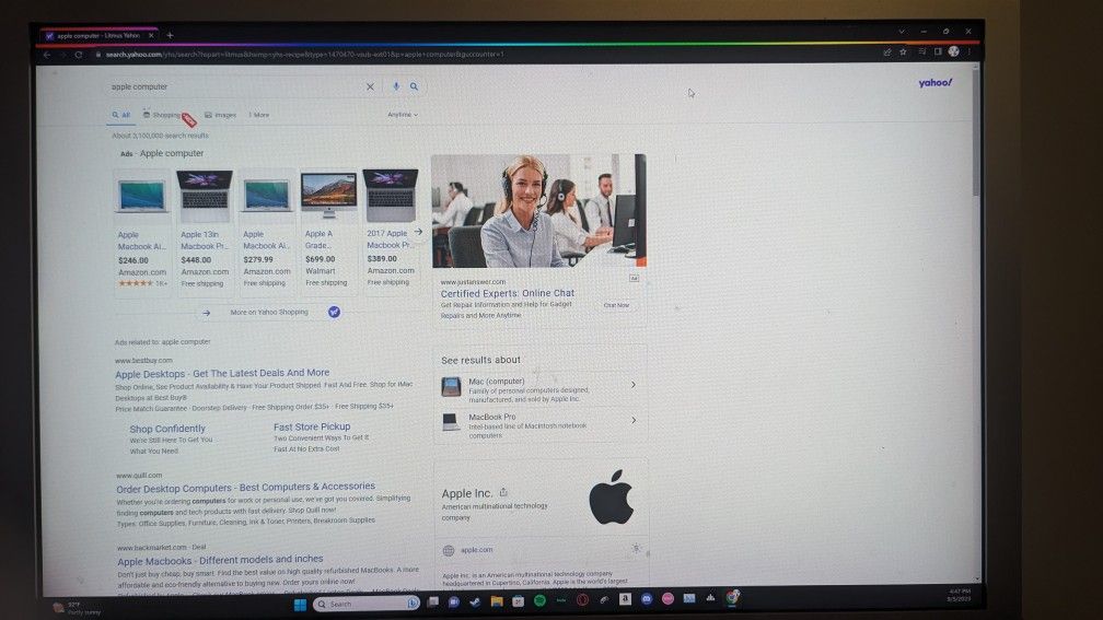 Silver 2004 Apple Monitor 24"