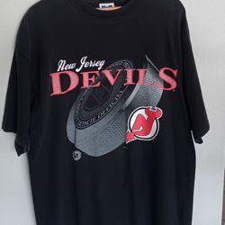 Vintage 90s New Jersey Devils Tshirt Size Xl 