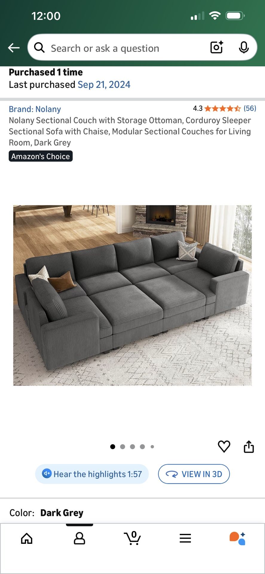 Nolany Sectional Sofa With Storage