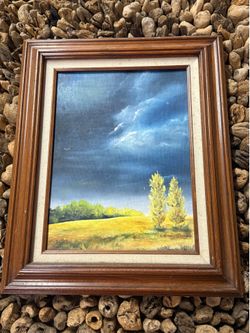 Vintage Emily, Taylor, original landscape, painting, framed Canadian art