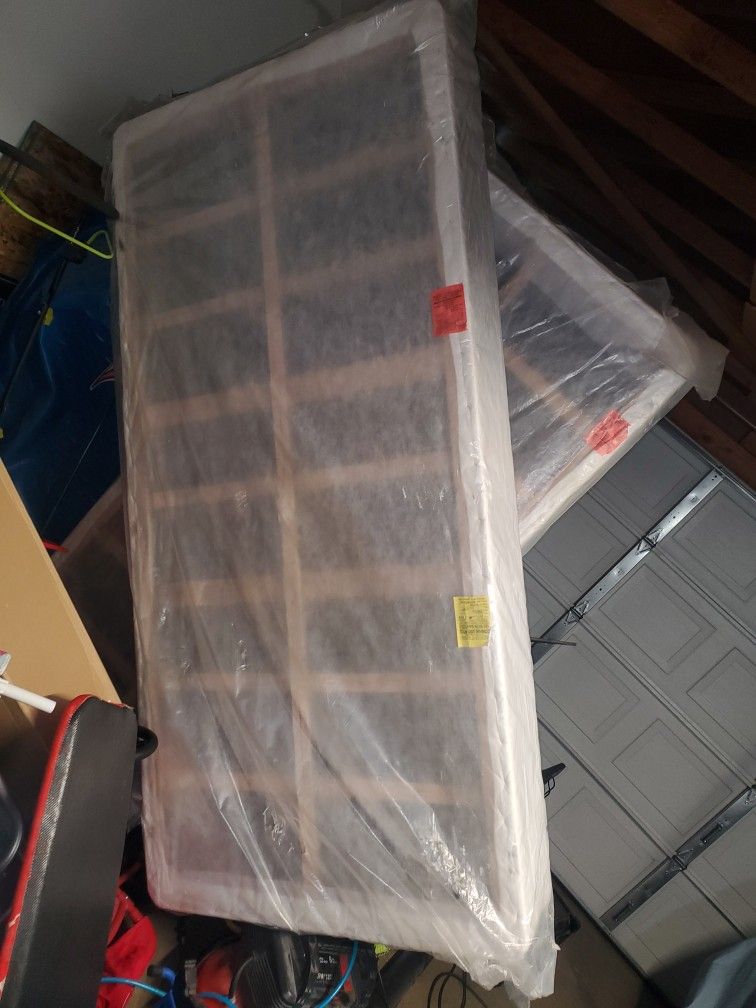 Two Twin Box Springs, Upgraded Bed Need Gone