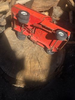 Vintage Red Die-Cast Toy Truck