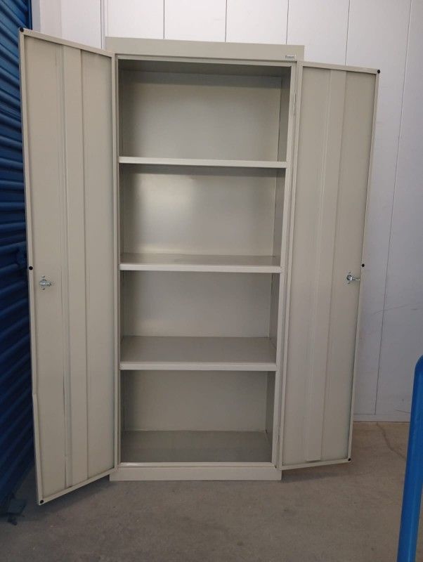 6ft By 30 By 18 Plus Handle Metal Storage Cabinet 