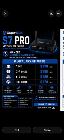 SuperBox S7 Pro | New Streaming TV Box | WiFi 6 | Bulk Pricing Available