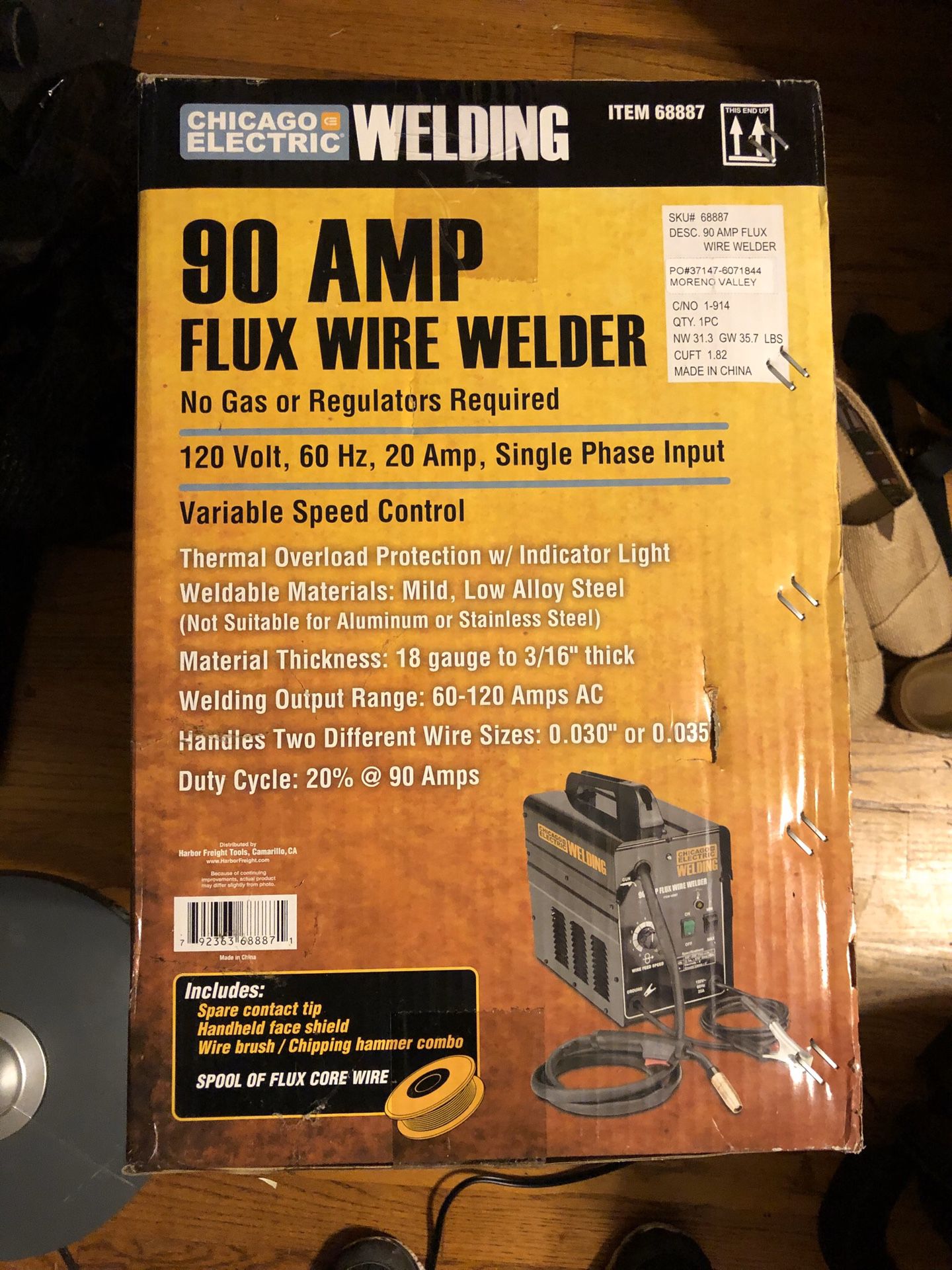 90 AMP FLUX WIRE WELDER CHICAGO ELECTRIC