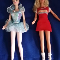 Pair Of Deluxe Barbies 