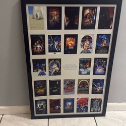 Framed Starwars Poster
