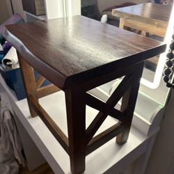 Wooden Stool Cherry Oak