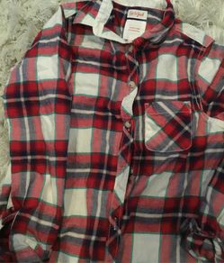 Cat & jack 10/12 plaid shirt long sleeve button up