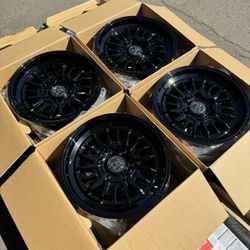 Brand New 17” Black Rhino “TALEO” Off-Road Wheels 6Lug 6x139 (6x5.5) Trucks and SUVs 17x8.5 +10 ET