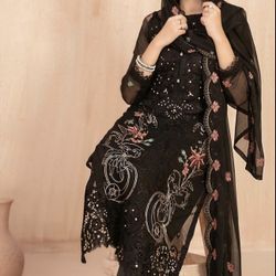 Embroidered Chiffon Dresses 