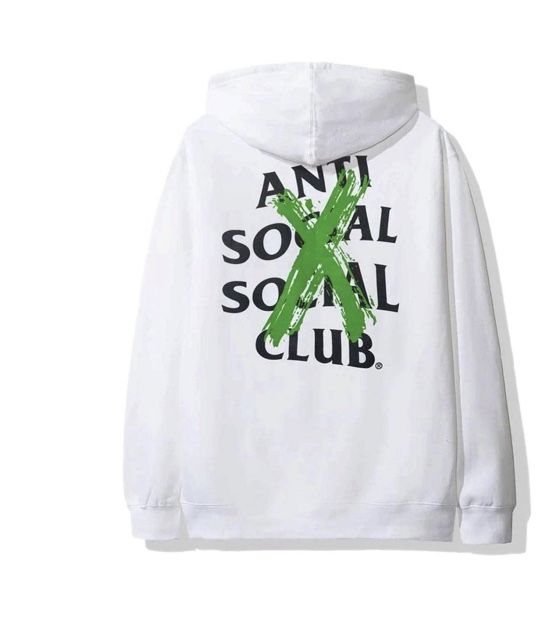 assc cancelled white hoodie