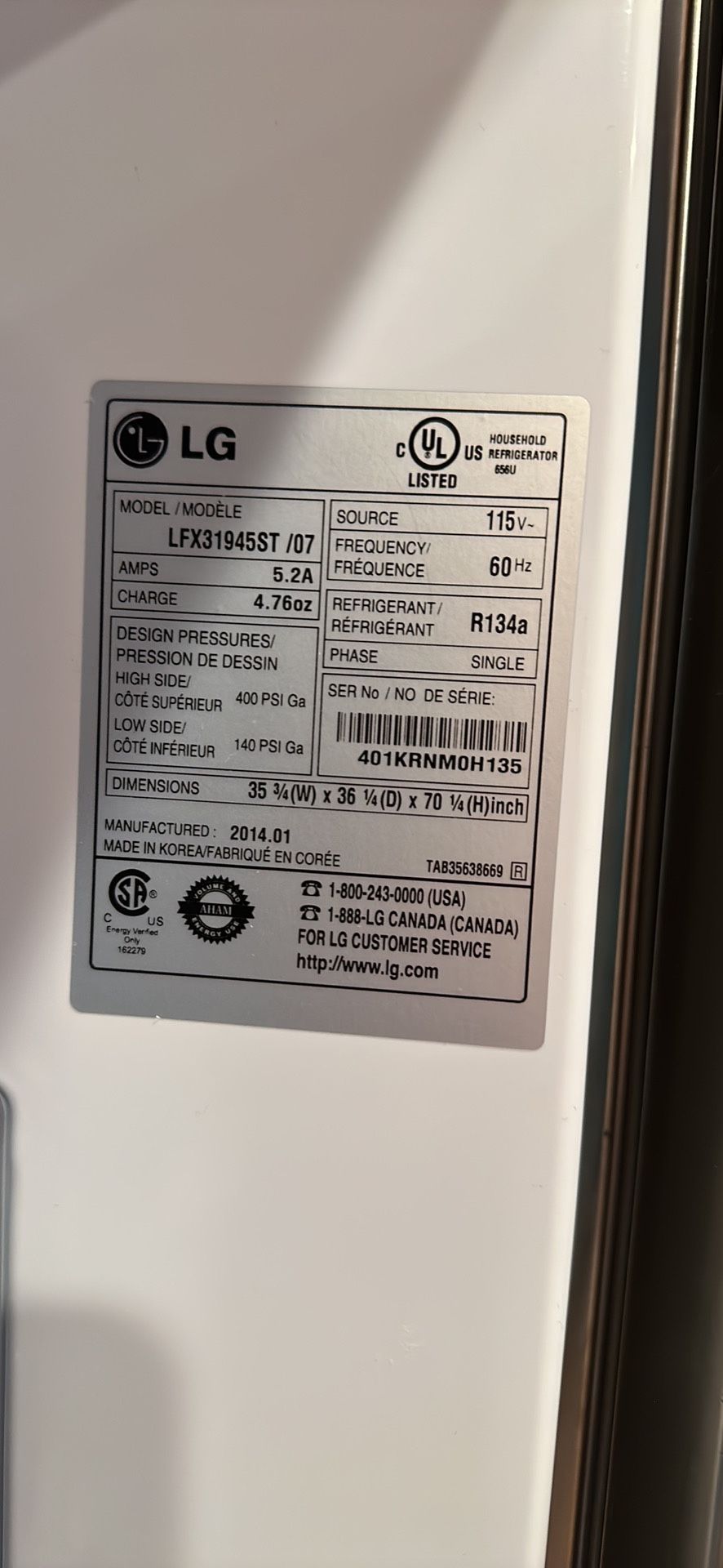 LG Refrigerator for Sale in Braselton, GA OfferUp