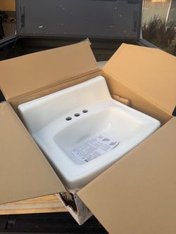 NEW - KOHLER White Ceramic Bathroom Wall-Mount Sink
