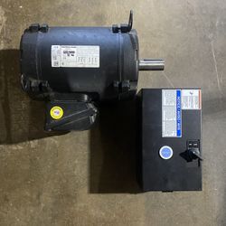 Ingersoll Rand 3 Phase Motor And Disconnect 