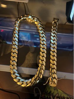 22mm Cuban set bracelet & necklace