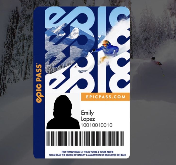 2 Day Ski Epic Pass Lake Tahoe 