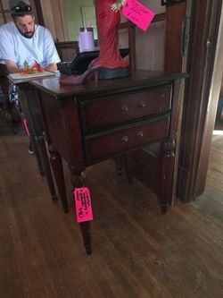 Sharoton mohagany two draw table