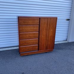 Beautiful Mid Century Modern Danish Rosewood Gentlemen’s Wardrobe Dresser By Brouer