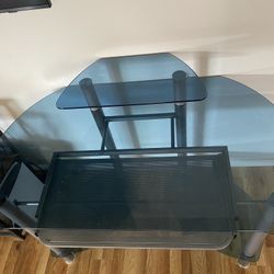 Glass desk
