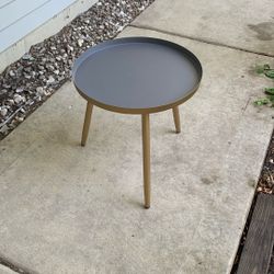 Grey And Gold End/Side Table