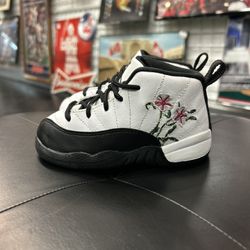 Kids Air Jordan 12 Floral Size 8C 