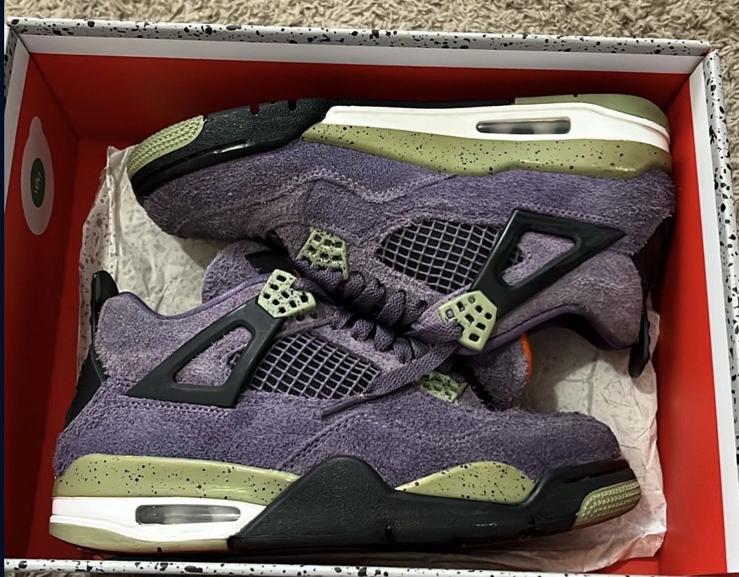 WMNS JORDAN 4 RETRO 'CANYON PURPLE' 7Y