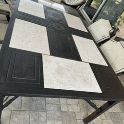 Patio Aluminum table with 8 chairs