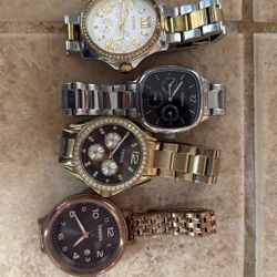 4 Women’s Fossil Watches 