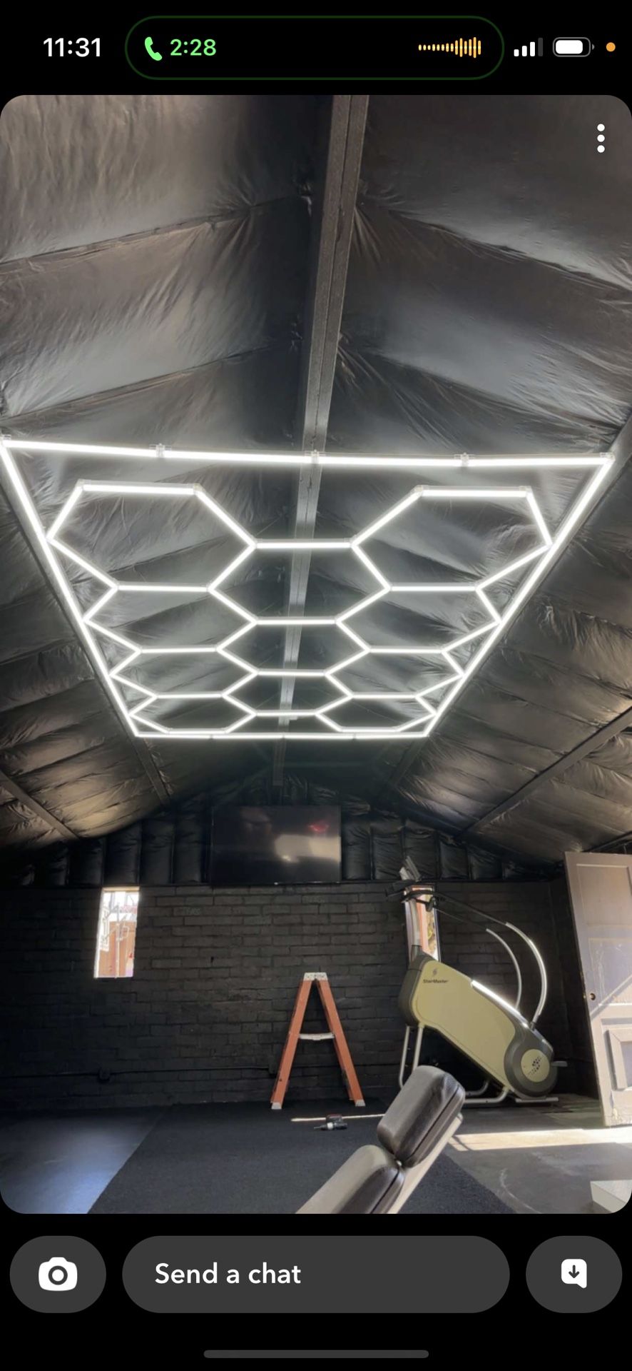 Hexagon LED Lights for garage, showroom, gym, office, and more