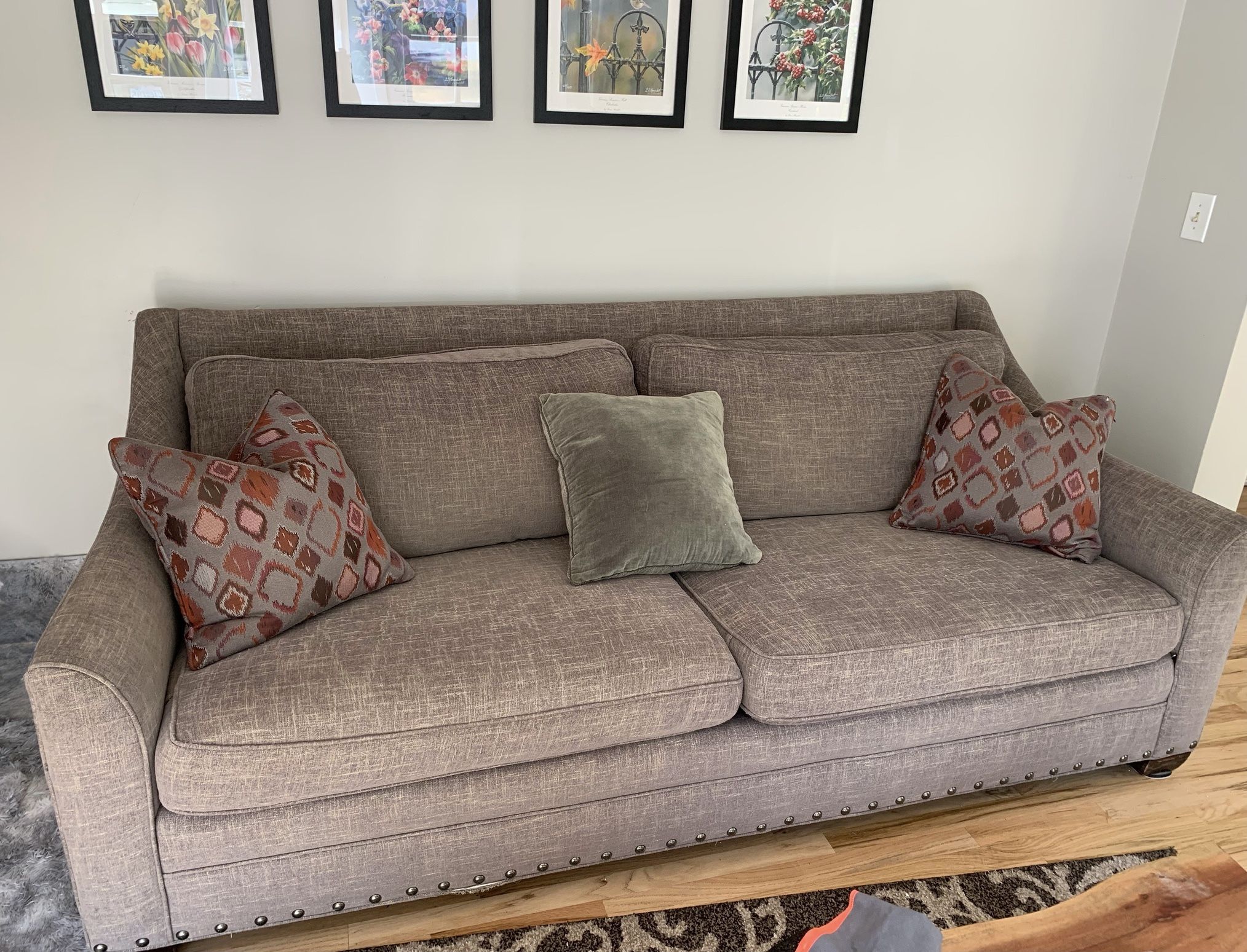 Green Grey Couch