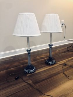 Pair Of Beautiful Iron Lamps