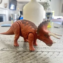 Brown Triceratops Toy