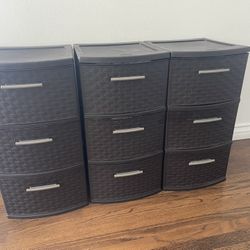 Sterilite Espresso 3-Drawer Storage Tower