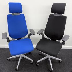 STEELCASE GESTURE CHAIRS WITH FACTORY HEADREST IN LIKE NEW CONDITION DELIVERY AVAILABLE 