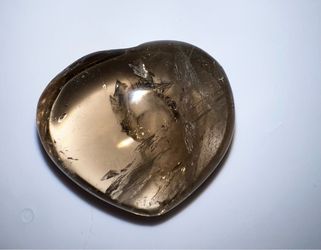 Smoky Quartz Polished Heart Crystal