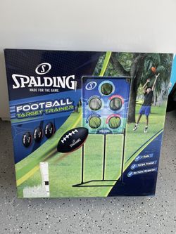 Spalding Football Target Trainer Set with 4 Foam Balls Brand New