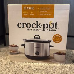 Classic Crockpot 4.5qt Unopened