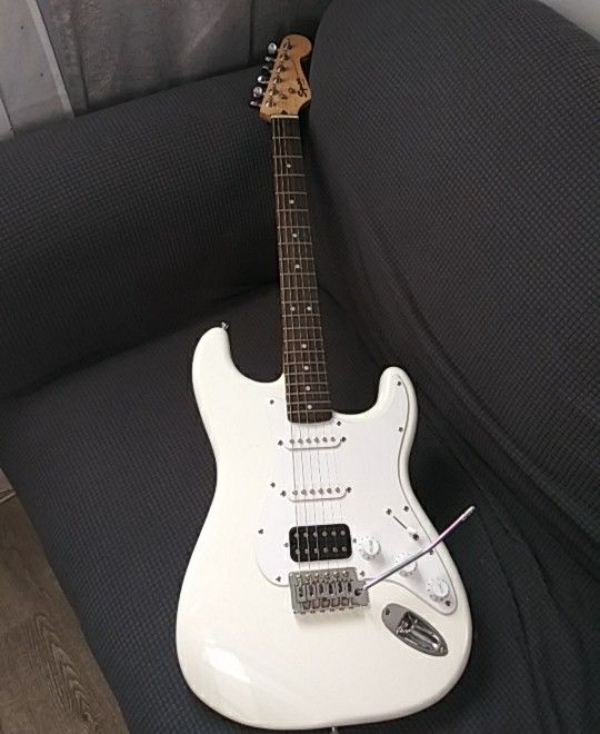 Squier Bullet Indonesian with Suhr pick ups and Wilkinson machine heads