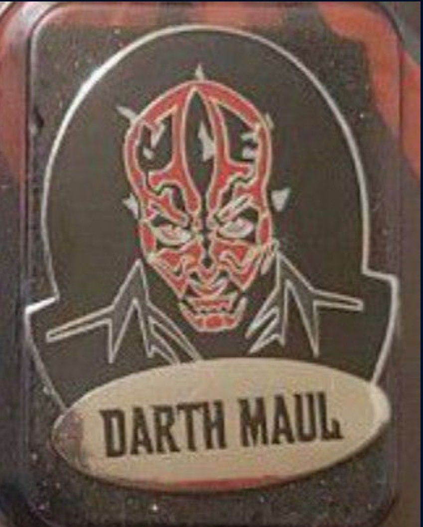 Disney Star Wars "EPISODE I" DARTH MAUL Lapel/Hat/Tie Pin (NEW IN PACKAGE) By APPLAUSE  Please Read Description.