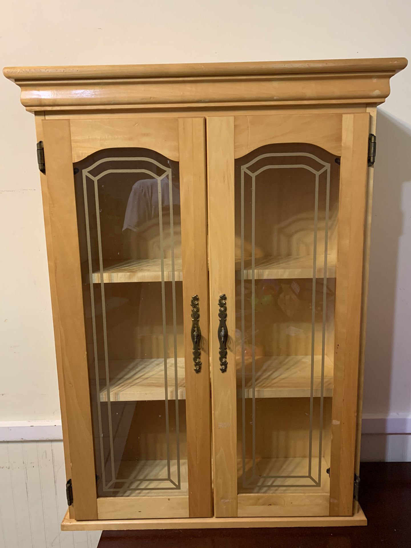 Real Wood Medicine Cabinet/ Organizer (27 x 8.3 inches) 36 inches Tall. Plz see DESCRIPTION.