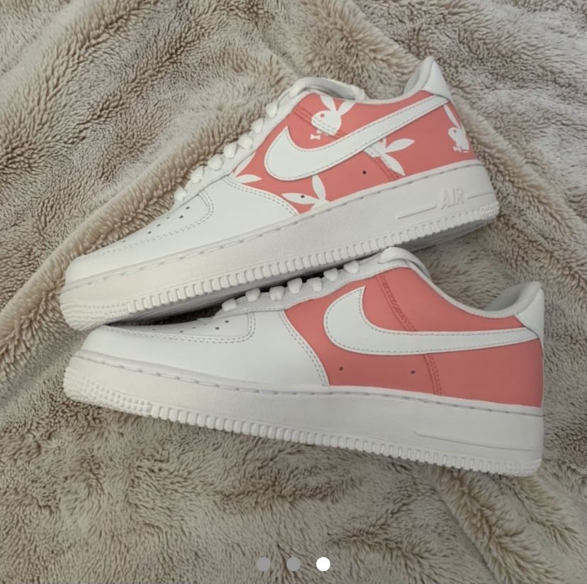 Custom, Playboy Bunny, Pink, AirForce 1 Nike