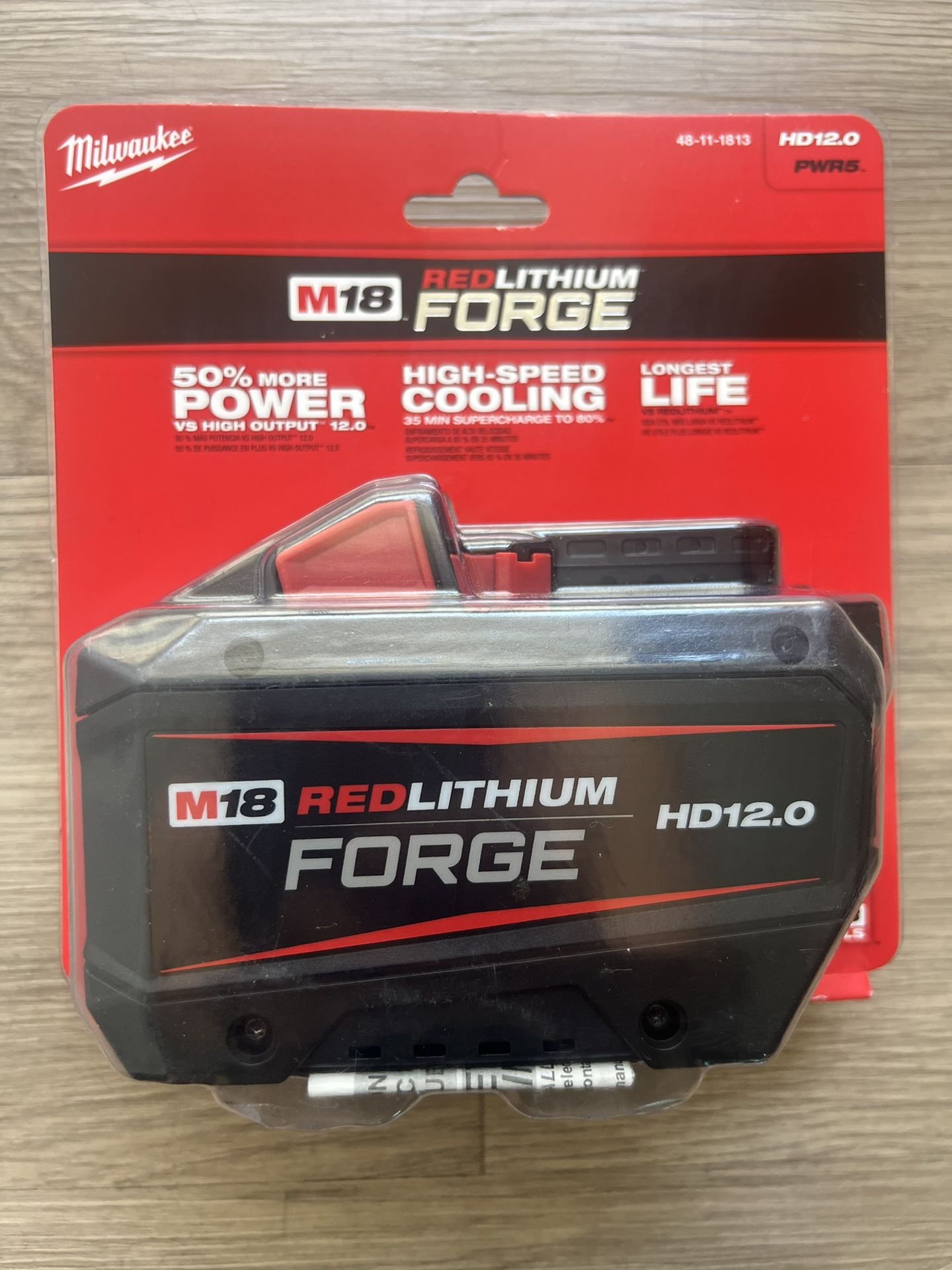 Milwaukee M18 18V Lithium-Ion REDLITHIUM FORGE HD 12.0 Ah Battery
